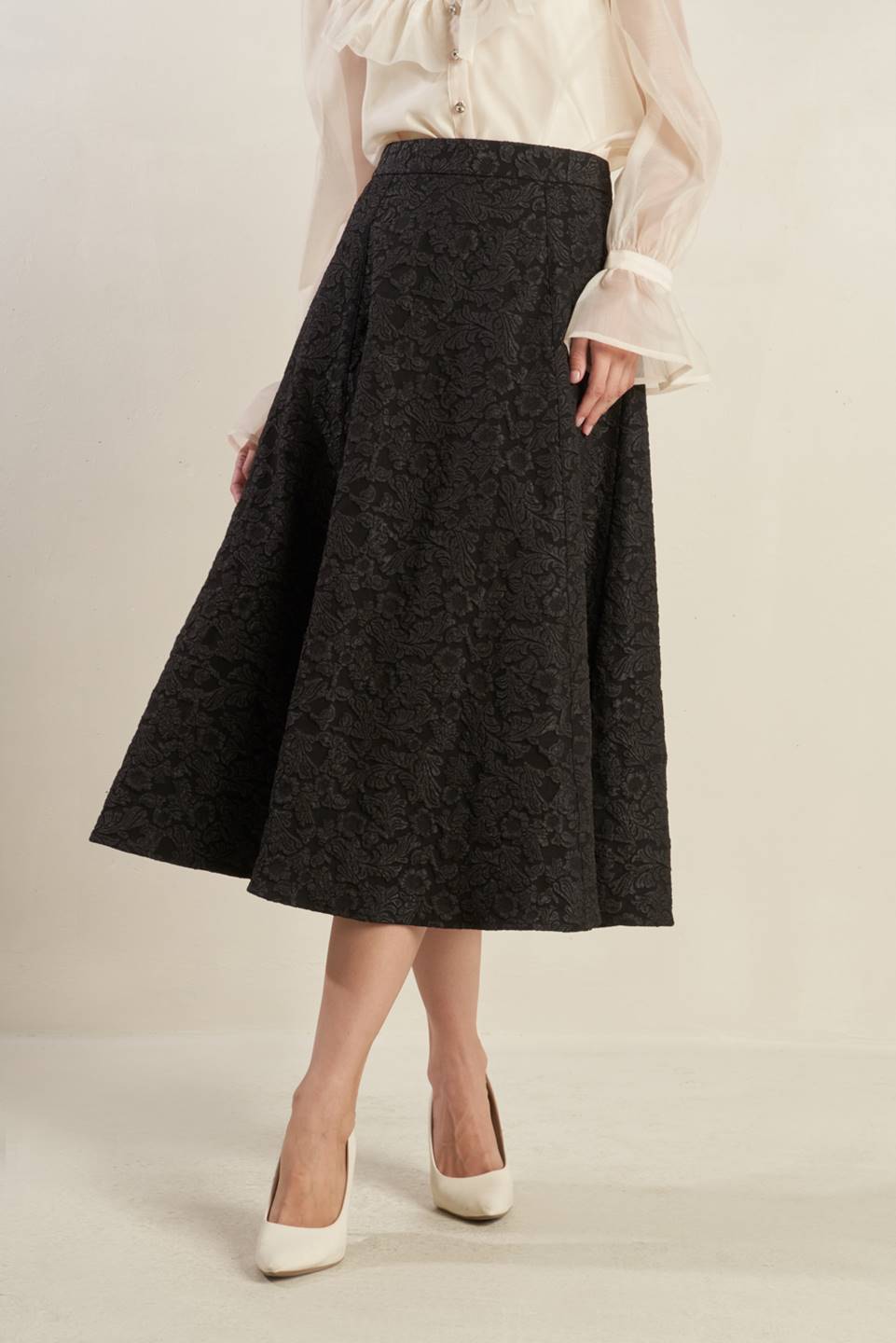 FOREVER DAYDREAMING WOVEN MIDI SKIRT Flying Tomato